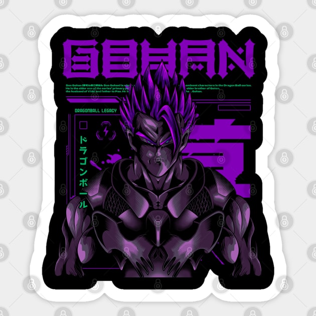 Saiyan Cyborg Sticker by Atrians